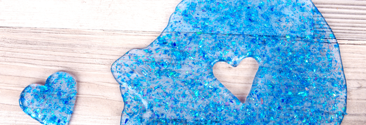 slime azul brillo
