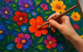Pintura acrílica satinada, brillante - Pintura acrílica - 10doigts.fr