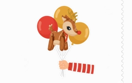 Christmas Balloons - Creative Christmas Activities - 10doigts.fr