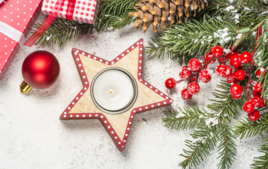I decorate a Christmas candlestick - Christmas Activities - 10doigts.fr