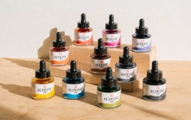 Fine Art Inks: Chinese Ink and Acrylic Inks - Arts graphiques : matériel pour l'illustration, le dessin et le manga - 10doigts.fr