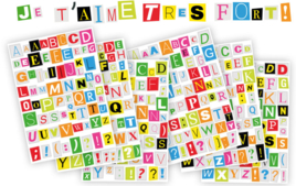 Gomets alfabéticos y de mensajes - Pegatinas, gomets y stickers - 10doigts.fr
