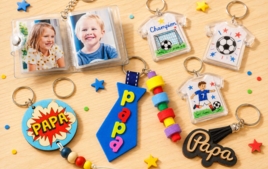Llaveros y organizadores de llaves para Papá - Manualidades para el día del padre - 10doigts.fr
