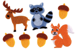 Pegatinas de fieltro - Pegatinas de materiales - 10doigts.fr