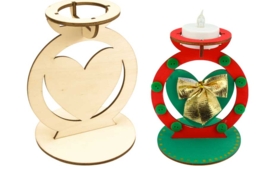 Candelabros de madera - Soportes de madera - 10doigts.fr