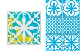 Stencil Border - Stencils: the ideal tool to get started with painting - 10doigts.fr
