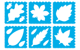 Nature Stencils - Stencils: the ideal tool to get started with painting - 10doigts.fr