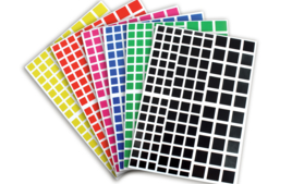 Square Stickers - Geometric Shape Stickers - 10doigts.fr
