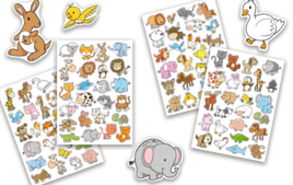 Gomets animales - Pegatinas, gomets y stickers - 10doigts.fr