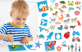 Kids Stencils - Stencils: the ideal tool to get started with painting - 10doigts.fr