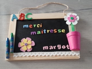 Ardoise merci maitresse - Cadres - 10doigts.fr
