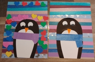 Pingüinos de colores - 10doigts.fr