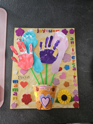 Birthday canvas for mom - 10doigts.fr