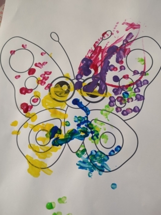 Peinture avec coton tige - 10doigts.fr