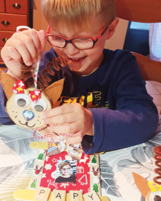 Suspension rennes et cadre en bois - 10doigts.fr