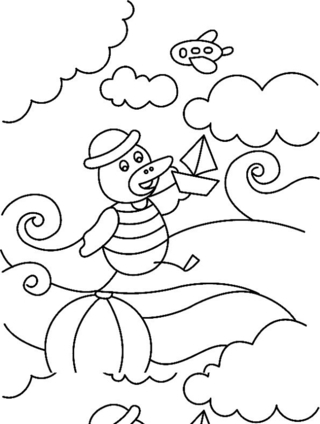 Canard06 - Coloreados de animales - Coloriages - 10doigts.fr