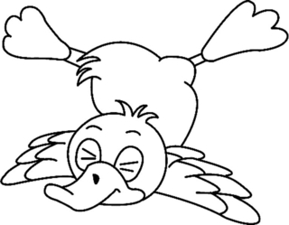 Canard08 - Coloreados de animales - Coloriages - 10doigts.fr