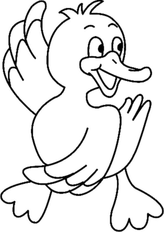 Canard09 - Coloreados de animales - Coloriages - 10doigts.fr
