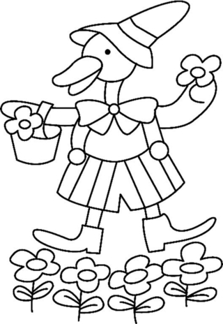 Canard20 - Coloreados de animales - Coloriages - 10doigts.fr
