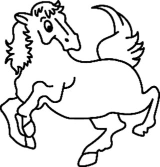 Caballo 05 - Coloreados de animales - Coloriages - 10doigts.fr