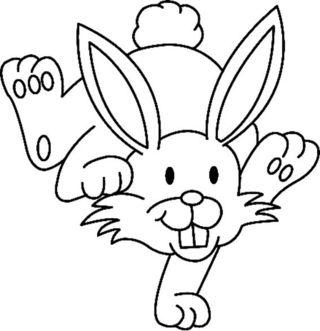 Conejo11 - Coloreados de animales - Coloriages - 10doigts.fr