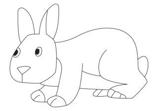 Conejo21 - Coloreados de animales - Coloriages - 10doigts.fr
