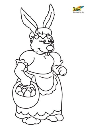 Conejo57 - Coloreados de animales - Coloriages - 10doigts.fr