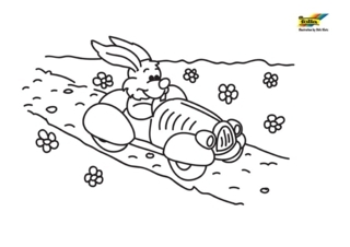 Conejo70 - Coloreados de animales - Coloriages - 10doigts.fr