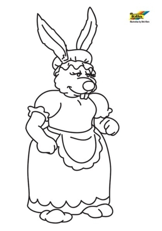 Conejo75 - Coloreados de animales - Coloriages - 10doigts.fr