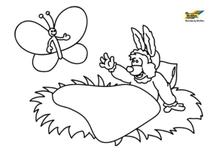 Conejo81 - Coloreados de animales - Coloriages - 10doigts.fr