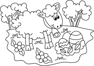 Oveja 06 - Coloreados de animales - Coloriages - 10doigts.fr