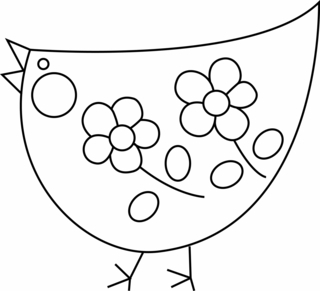 Gallina 02 - Coloreados de animales - Coloriages - 10doigts.fr