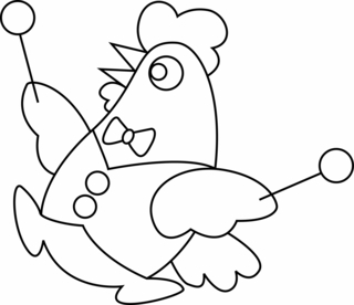 Gallina 05 - Coloreados de animales - Coloriages - 10doigts.fr
