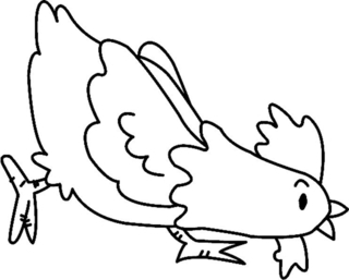 Gallina 09 - Coloreados de animales - Coloriages - 10doigts.fr
