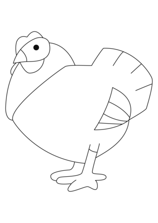 Gallina 11 - Coloreados de animales - Coloriages - 10doigts.fr
