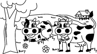 Vaca 03 - Coloreados de animales - Coloriages - 10doigts.fr