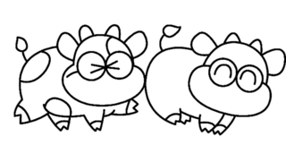 Vaca 09 - Coloreados de animales - Coloriages - 10doigts.fr