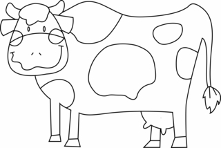 Vaca 11 - Coloreados de animales - Coloriages - 10doigts.fr