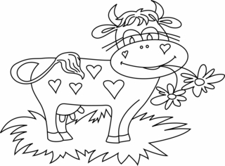 Vaca 14 - Coloreados de animales - Coloriages - 10doigts.fr