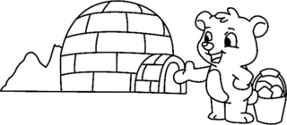 Bear 030 - Animal coloring pages - Coloriages - 10doigts.fr