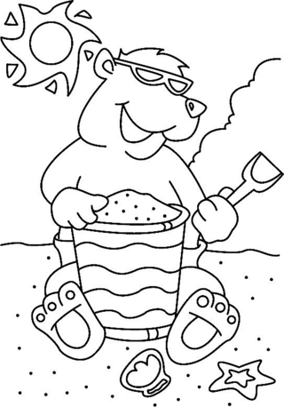 Little Bear 031 - Animal coloring pages - Coloriages - 10doigts.fr