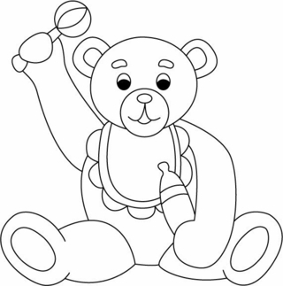Bear 033 - Animal coloring pages - Coloriages - 10doigts.fr