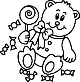 Bear 037 - Animal coloring pages - Coloriages - 10doigts.fr