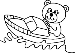 Teddy Bear 061 - Animal coloring pages - Coloriages - 10doigts.fr