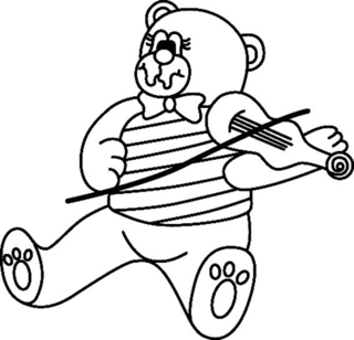 Teddy Bear 068 - Animal coloring pages - Coloriages - 10doigts.fr