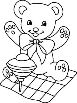 Bear 073 - Animal coloring pages - Coloriages - 10doigts.fr