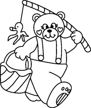 Bear 075 - Animal coloring pages - Coloriages - 10doigts.fr