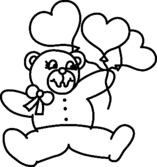 Teddy Bear 079 - Animal coloring pages - Coloriages - 10doigts.fr
