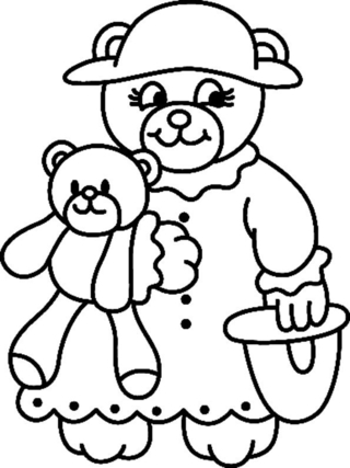 Bear 080 - Animal coloring pages - Coloriages - 10doigts.fr