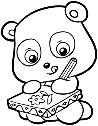 Bear 084 - Animal coloring pages - Coloriages - 10doigts.fr